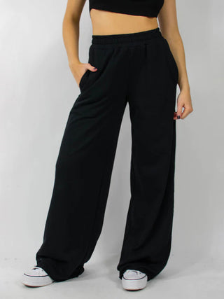 Elastic Waist Wide Leg Pants - 1985 the VAULT Boutique