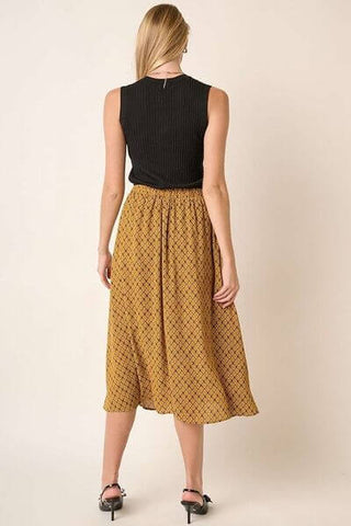 Mittoshop Printed Midi Skirt - 1985 the VAULT Boutique