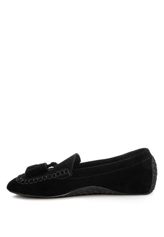 Kipstar Suede Round Toe Tassel Loafers - 1985 the VAULT Boutique