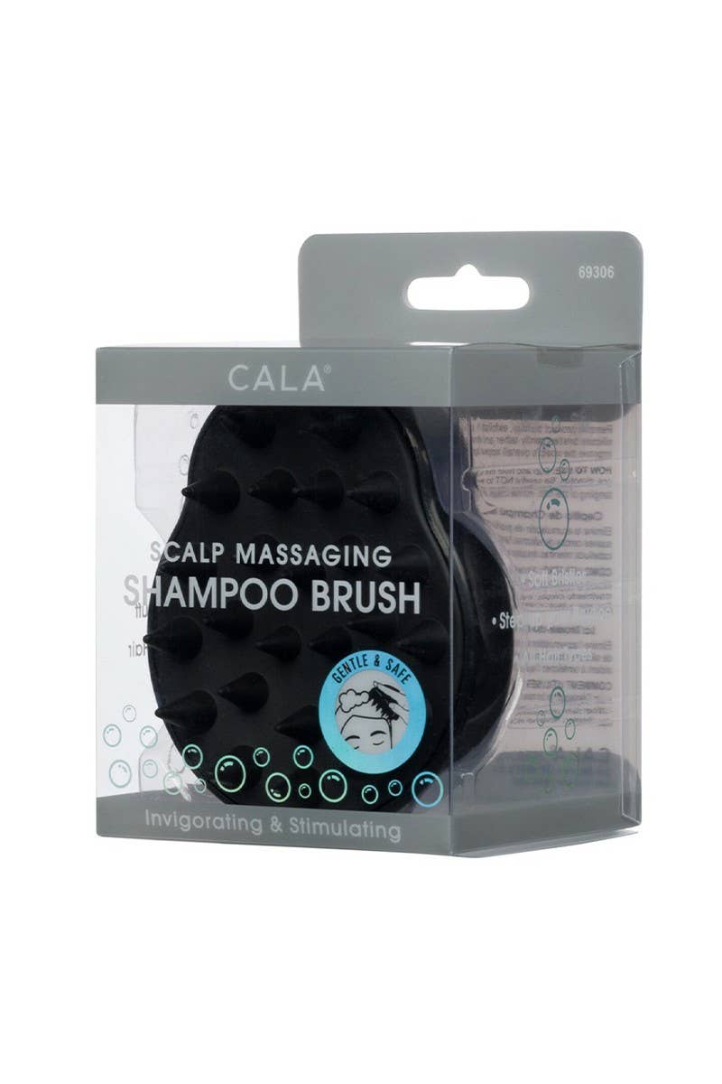 CALA Black Scalp Massaging Shampoo Brush