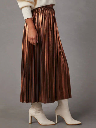 Pleated Midi Skirt - 1985 the VAULT Boutique