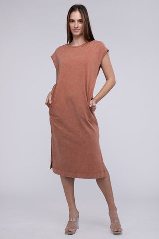 Casual Comfy Sleeveless Midi Dress - 1985 the VAULT Boutique