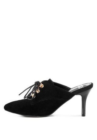 Miladi Suede Stiletto Mules - 1985 the VAULT Boutique