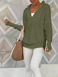 Half Zip Long Sleeve Knit Top - 1985 the VAULT Boutique