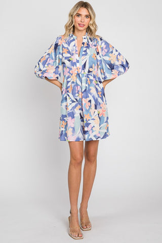 GeeGee Floral Print Mini Dress - 1985 the VAULT Boutique