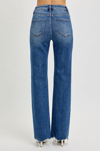 RISEN Tummy Control High Rise Raw Cut Jeans - 1985 the VAULT Boutique