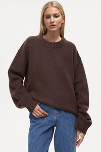 Basic Bae Round Neck Dropped Shoulder Sweater - 1985 the VAULT Boutique