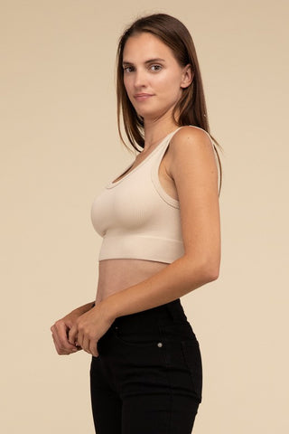 Ribbed Seamless Crop Top - 1985 the VAULT Boutique