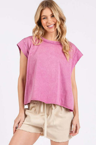 Mittoshop Round Neck Cap Sleeve T-Shirt - 1985 the VAULT Boutique