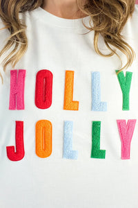 HOLLY JOLLY Round Neck Long Sleeve Top - 1985 the VAULT Boutique