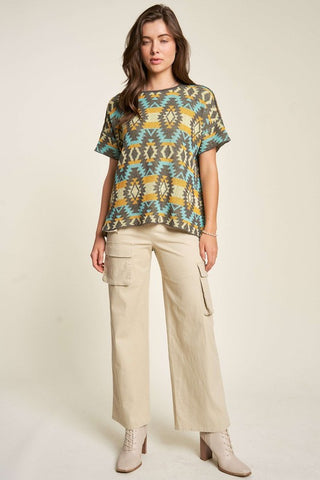 Davi & Dani Flap Pocket Mid Rise Cargo Pants - 1985 the VAULT Boutique