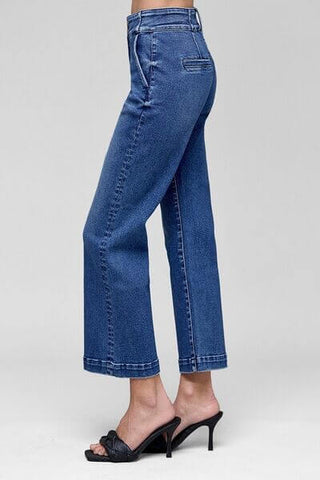 RISEN Tummy Control High Rise Crop Jeans - 1985 the VAULT Boutique