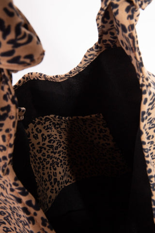 Fame Leopard Knotted Strap Shoulder Bag - 1985 the VAULT Boutique