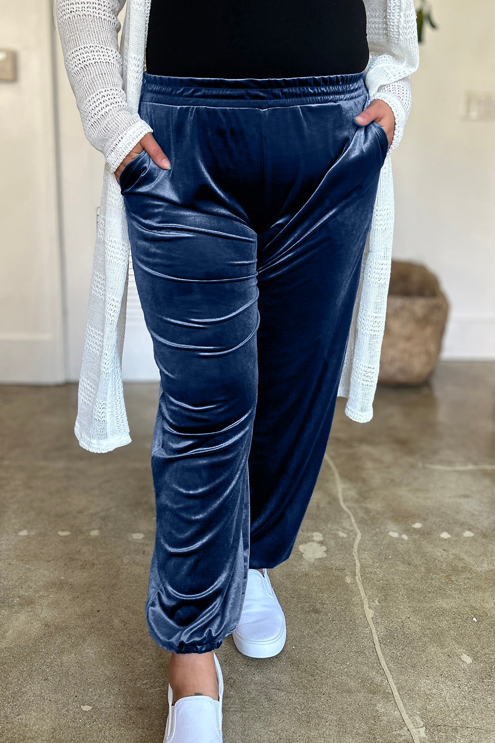 FAM-FAM Pocketed Elastic Waist Joggers - 1985 the VAULT Boutique