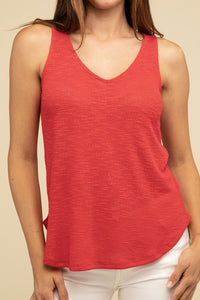 Basic V Neck Sleeveless Cami Top - 1985 the VAULT Boutique