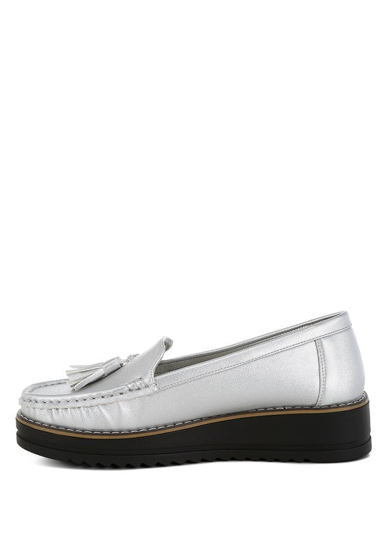 Larana Metallic Tassel Detail Loafers - 1985 the VAULT Boutique