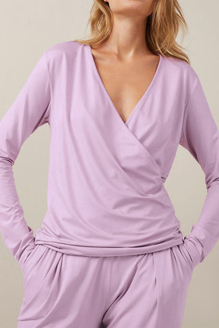 Buttery-Soft Surplice Long Sleeve Top and Pants Set - 1985 the VAULT Boutique