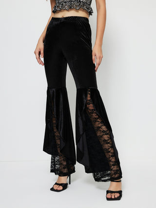 High Waist Lace Flare Pants - 1985 the VAULT Boutique