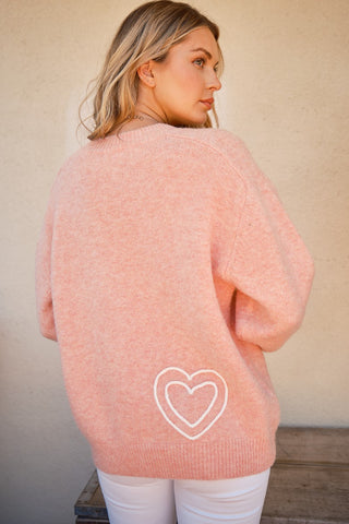 And The Why WIFEY & Heart Round Neck Sweater - 1985 the VAULT Boutique