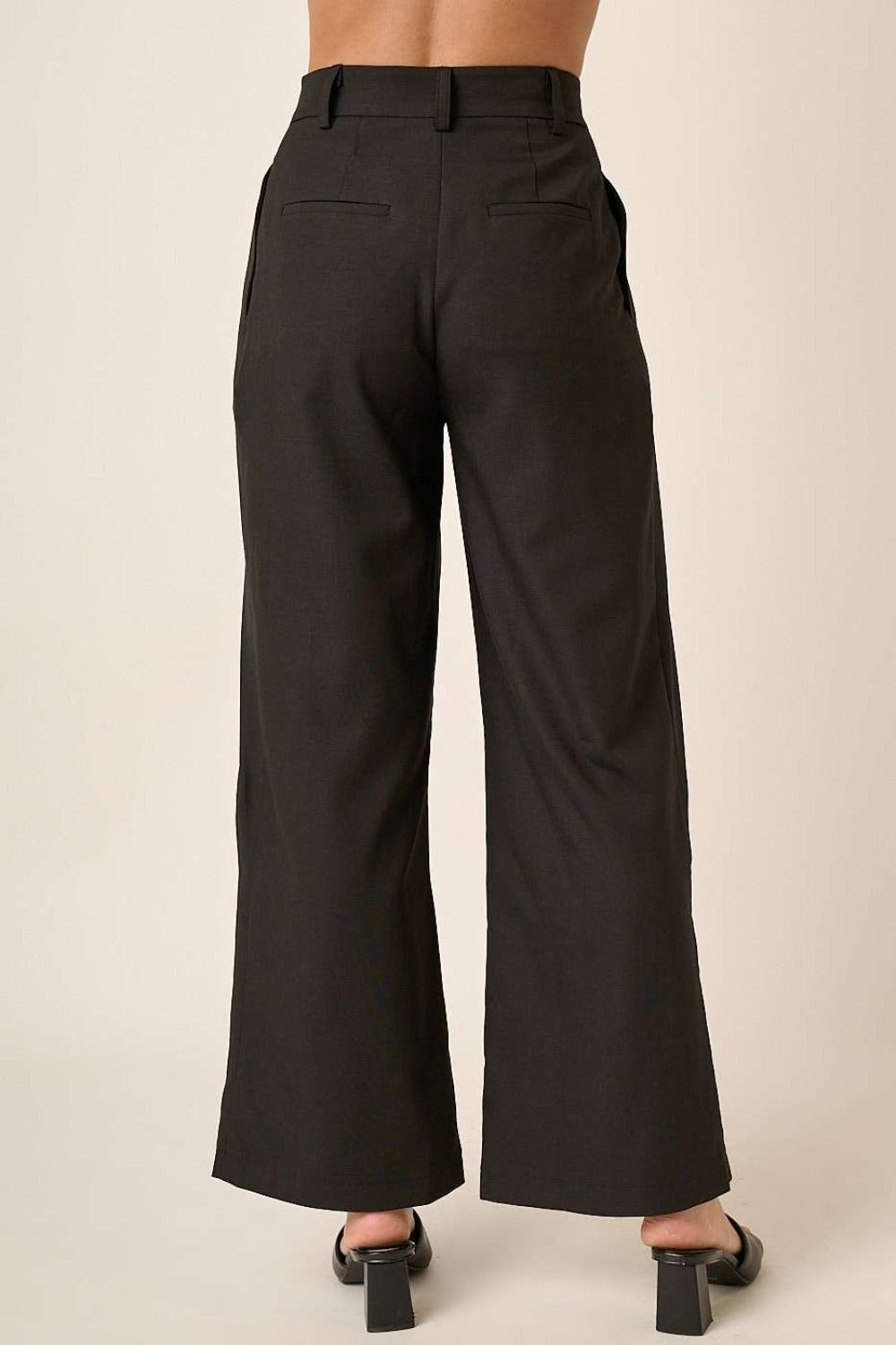 Mittoshop Deep Pleated High Waisted Wide Leg Pants - 1985 the VAULT Boutique