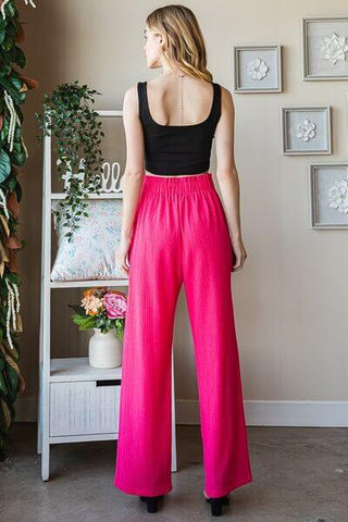 Heimish Full Size Front Tie Pants with Paperbag Waistband Plus Size - 1985 the VAULT Boutique