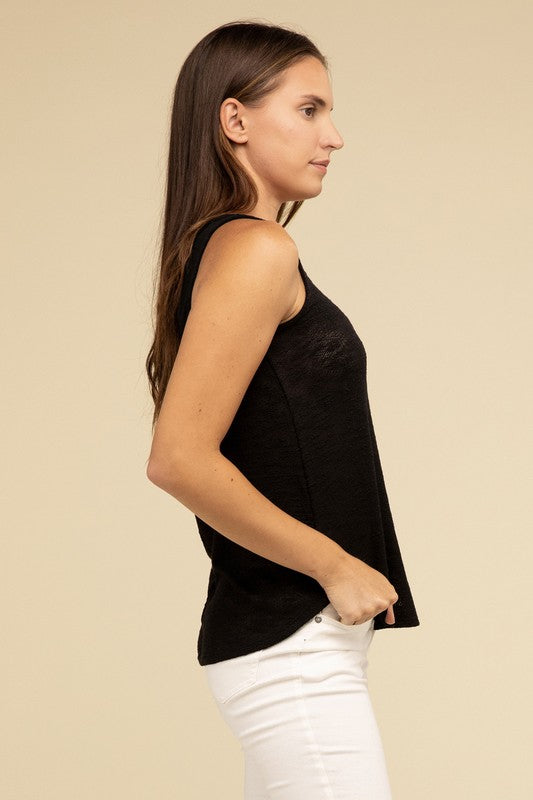 Basic V Neck Sleeveless Cami Top - 1985 the VAULT Boutique