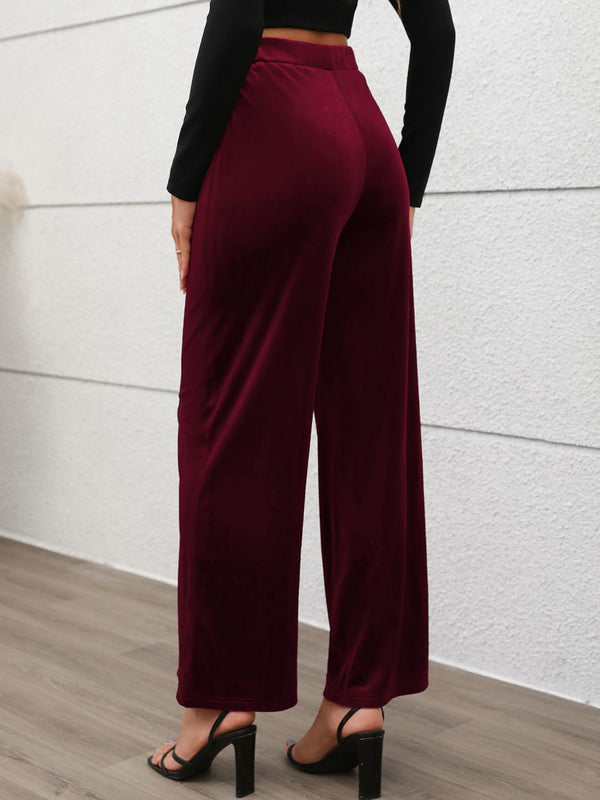 Elastic Waist Wide Leg Pants - 1985 the VAULT Boutique