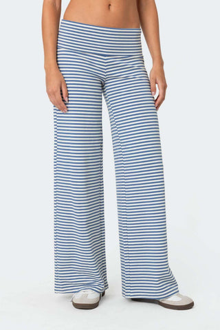 Striped Wide Leg Pants - 1985 the VAULT Boutique