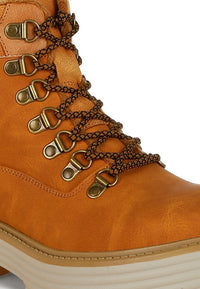 Boskoff Lace-Up Chunky Warm Ankle Boots - 1985 the VAULT Boutique