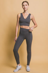 Love Tree High Waist Leggings with Side Pockets - 1985 the VAULT Boutique