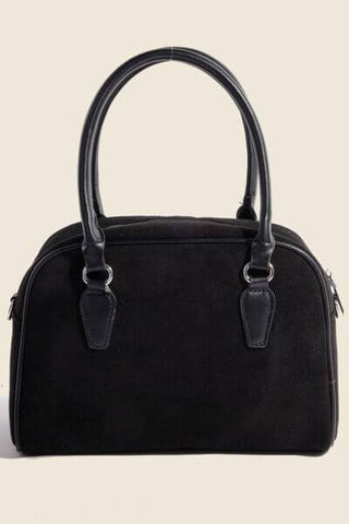 Fame Faux Leather Handle Boxy Handbag - 1985 the VAULT Boutique