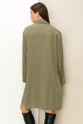 Right Round Button Front Oversized Coat - 1985 the VAULT Boutique