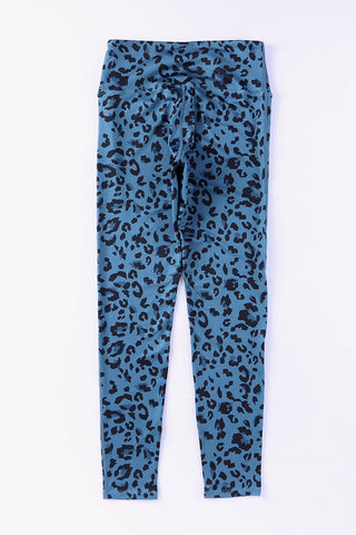 Leopard Print Wide Waistband Leggings - 1985 the VAULT Boutique