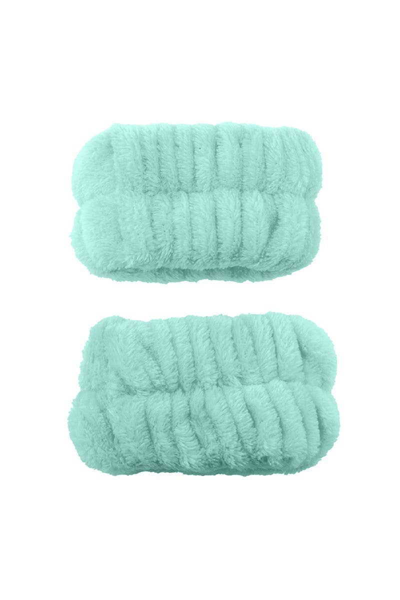 CALA Mint Spa Headband & Wristband Set