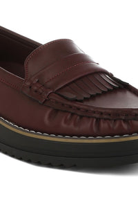 Croyda Fringed Nubuck Loafers - 1985 the VAULT Boutique