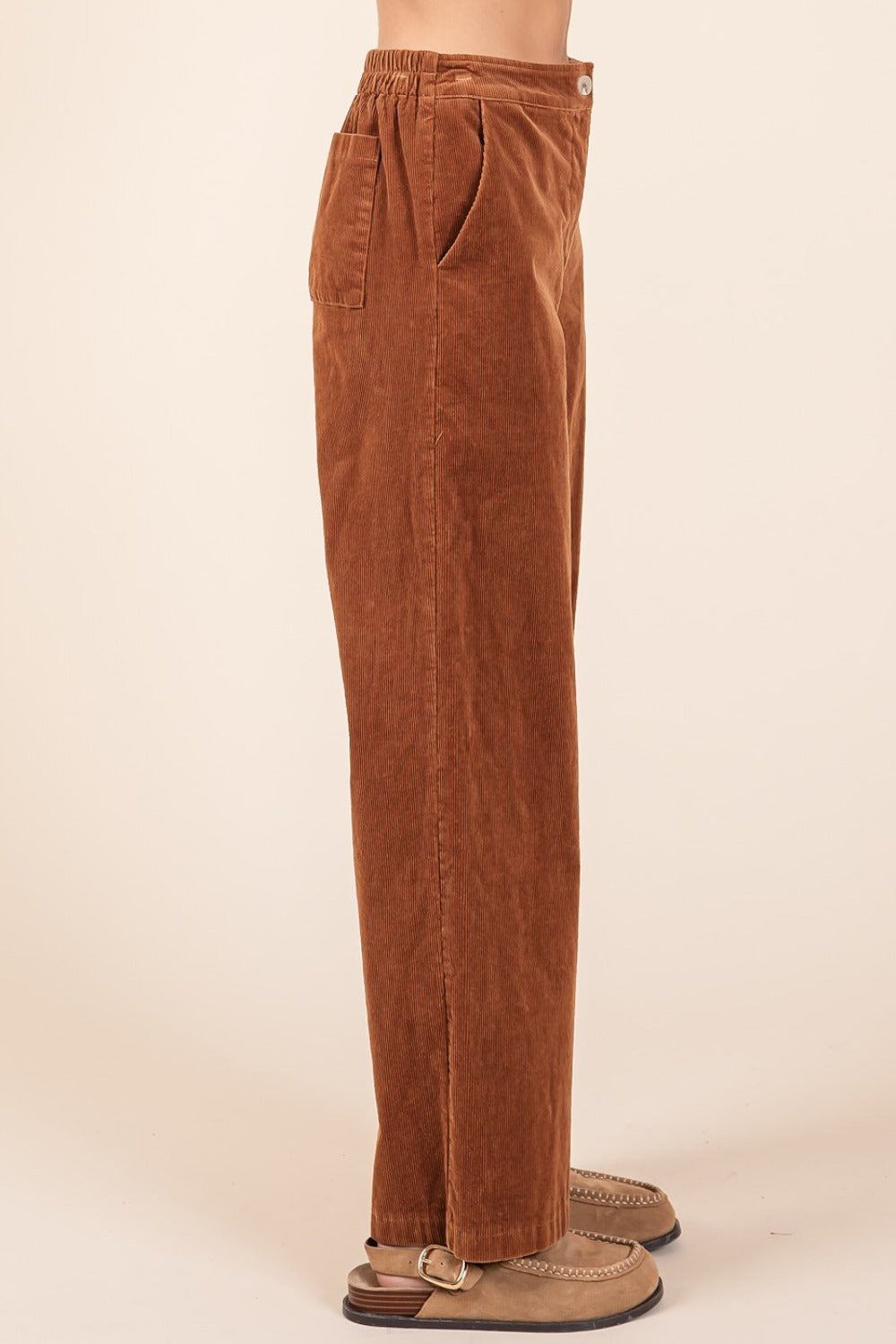 Mittoshop Corduroy Back Elastic Waist Pants - 1985 the VAULT Boutique