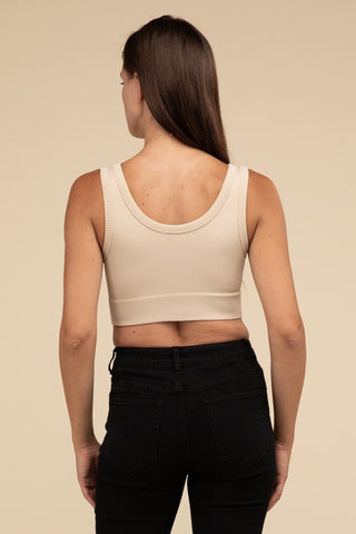 Ribbed Seamless Crop Top - 1985 the VAULT Boutique