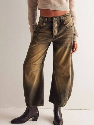 Wide Leg Jeans with Pockets - 1985 the VAULT Boutique