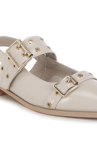 Betula Eyelets & Buckle Detail Flats - 1985 the VAULT Boutique