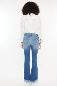 Kancan High Rise Frayed Hem Jeans - 1985 the VAULT Boutique