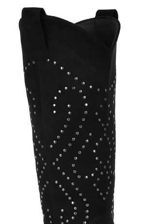 Lariat Studs Embellished Cowboy Boots - 1985 the VAULT Boutique