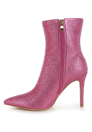 Anun Rhinestones Embellished High Ankle Boots - 1985 the VAULT Boutique