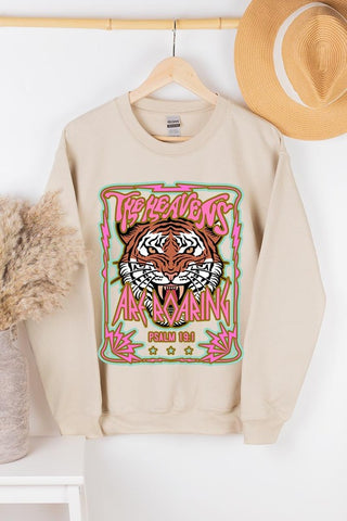 Heavens Roaring Tiger Graphic Sweatshirt - 1985 the VAULT Boutique