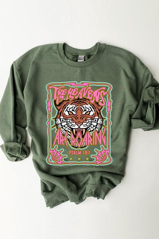 Heavens Roaring Tiger Graphic Sweatshirt - 1985 the VAULT Boutique