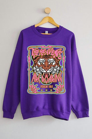 Heavens Roaring Tiger Graphic Sweatshirt - 1985 the VAULT Boutique