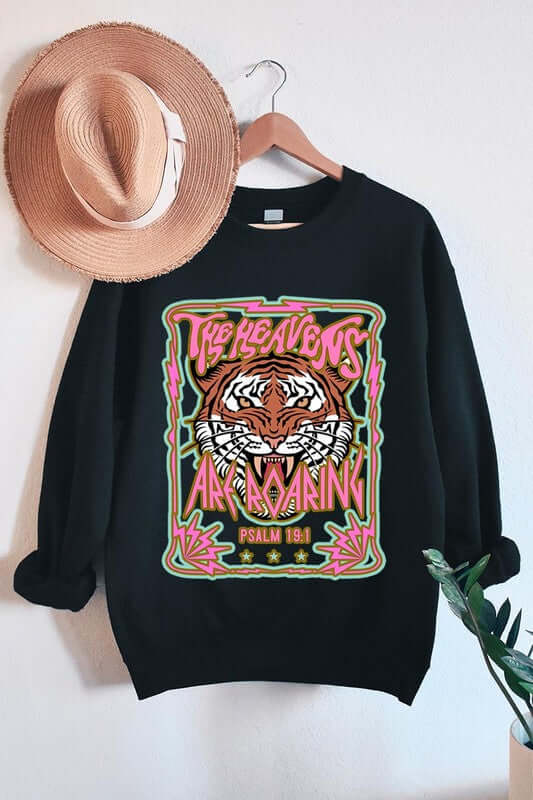 Heavens Roaring Tiger Graphic Sweatshirt - 1985 the VAULT Boutique
