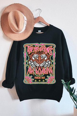 Heavens Roaring Tiger Graphic Sweatshirt - 1985 the VAULT Boutique