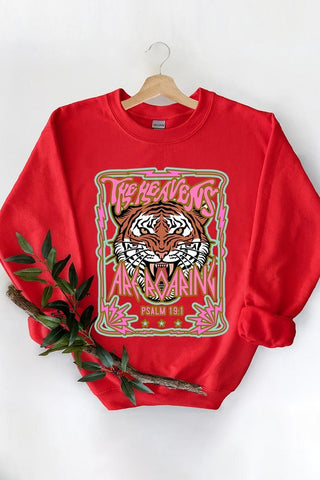 Heavens Roaring Tiger Graphic Sweatshirt - 1985 the VAULT Boutique