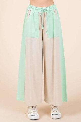 Mittoshop Color Block Wide Leg Pants - 1985 the VAULT Boutique