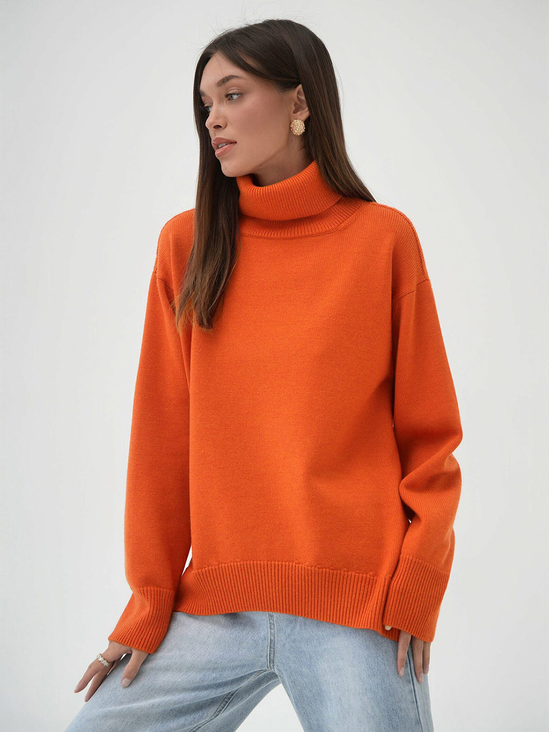 Turtleneck Long Sleeve Sweater - 1985 the VAULT Boutique